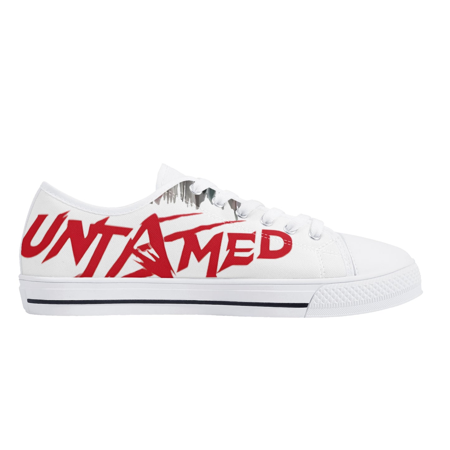 Un-Tamed  S.O.S Edition Mens White Low Top Star Kicks