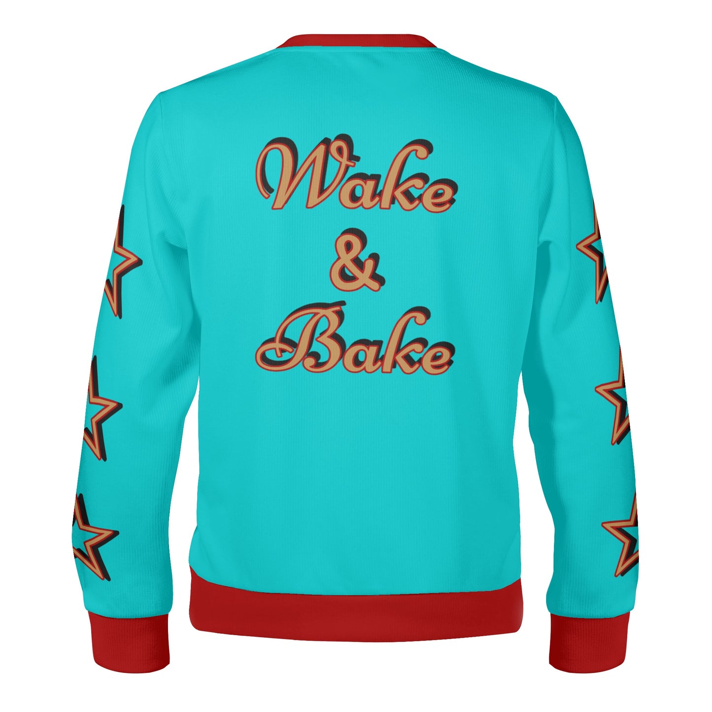 Freshly Baked 4/20 S.O.S Edition Turquoise/Maroon Adult Crewneck Sweatshirt