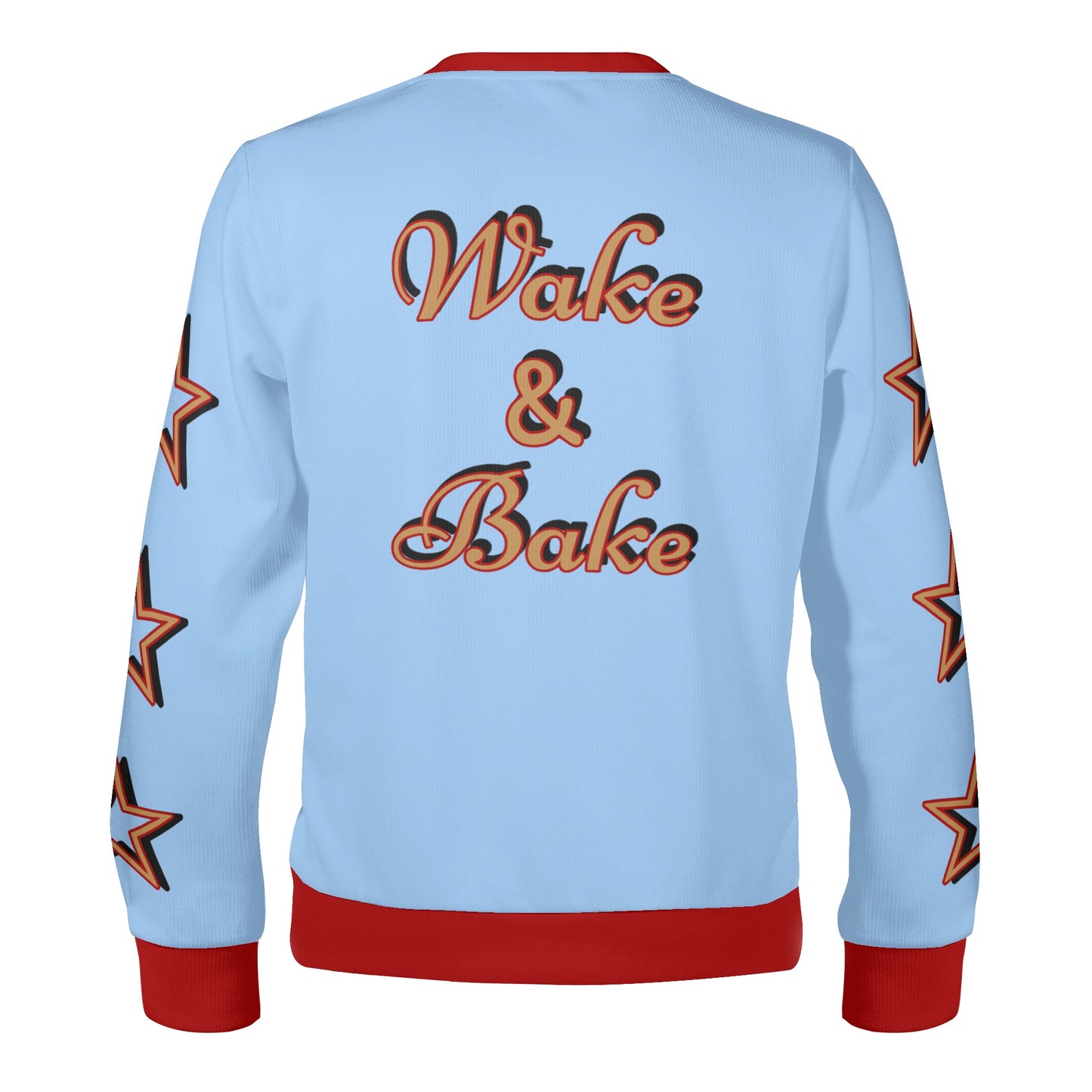 Freshly Baked 4/20 S.O.S Edition SkyBlue/Maroon Adult Crewneck Sweatshirt