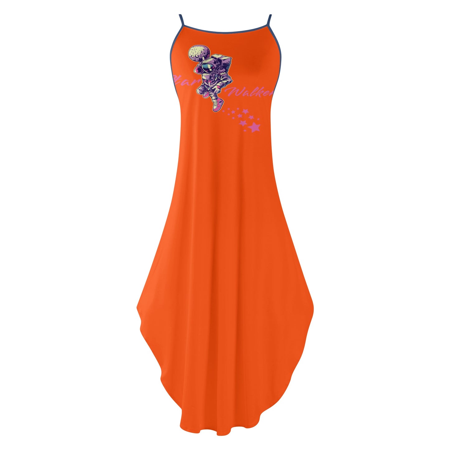 Star Walker 2.0 Womens Dark Orange Sleeveless Evening Dress