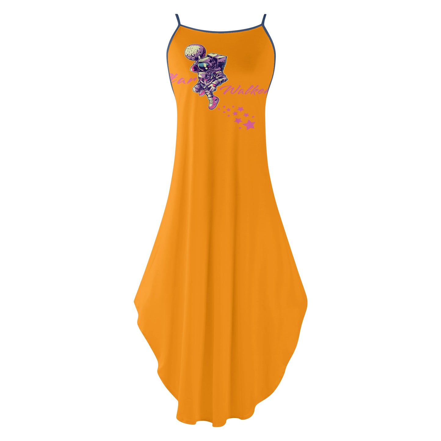 Star Walker 2.0 Womens Orange Sleeveless Evening Dress