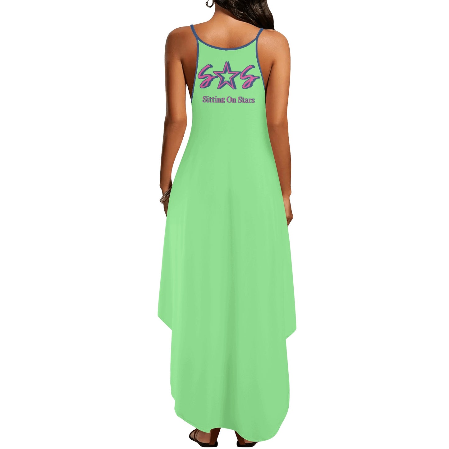 Star Walker 2.0 Womens Mint Green Sleeveless Evening Dress