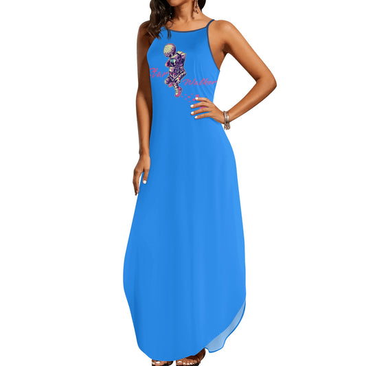 Star Walker 2.0 Womens Blue Sleeveless Evening Dress