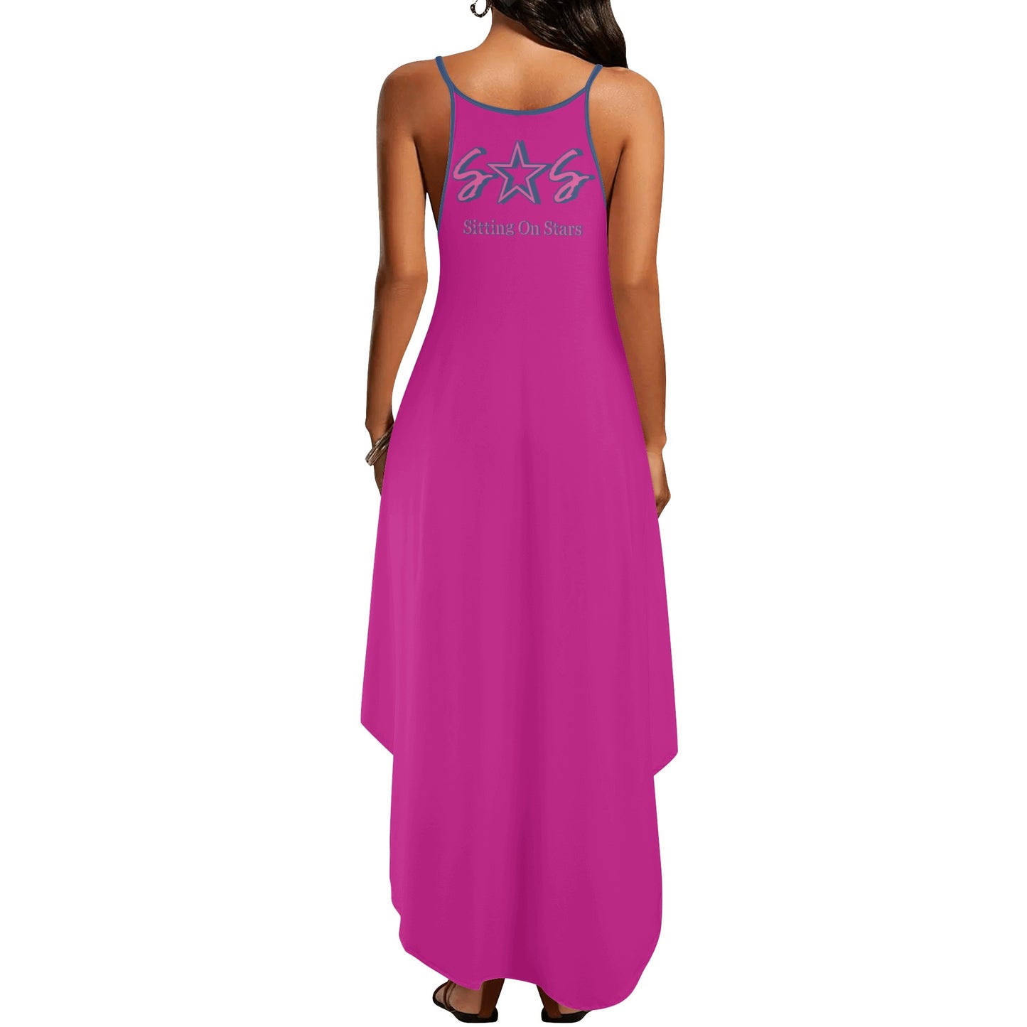 Star Walker 2.0 Womens Purple Sleeveless Evening Dress