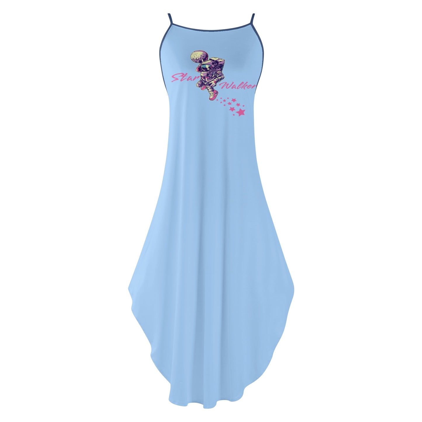 Star Walker 2.0 Womens Sky Blue Sleeveless Evening Dress