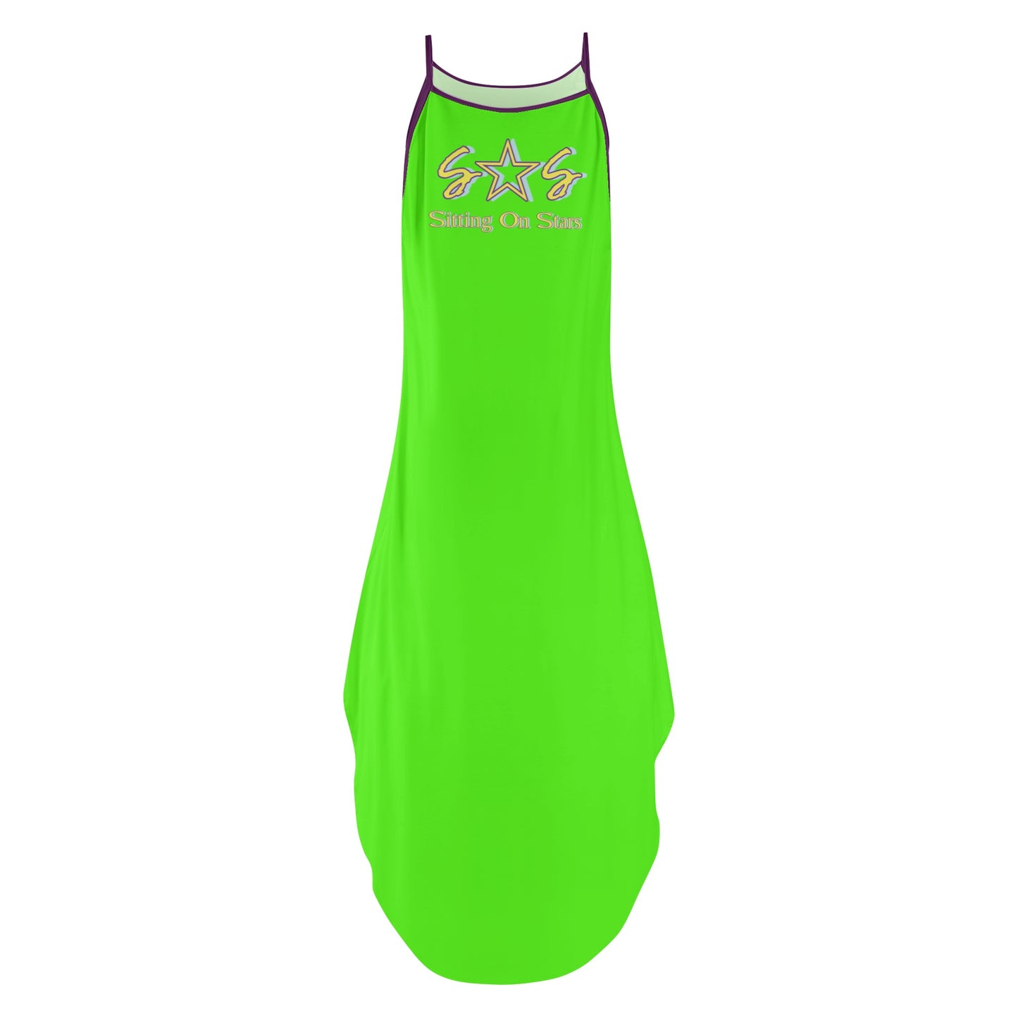 Be Kind (Pride Edition) Womens Goo Green Sleeveless Evening Dress