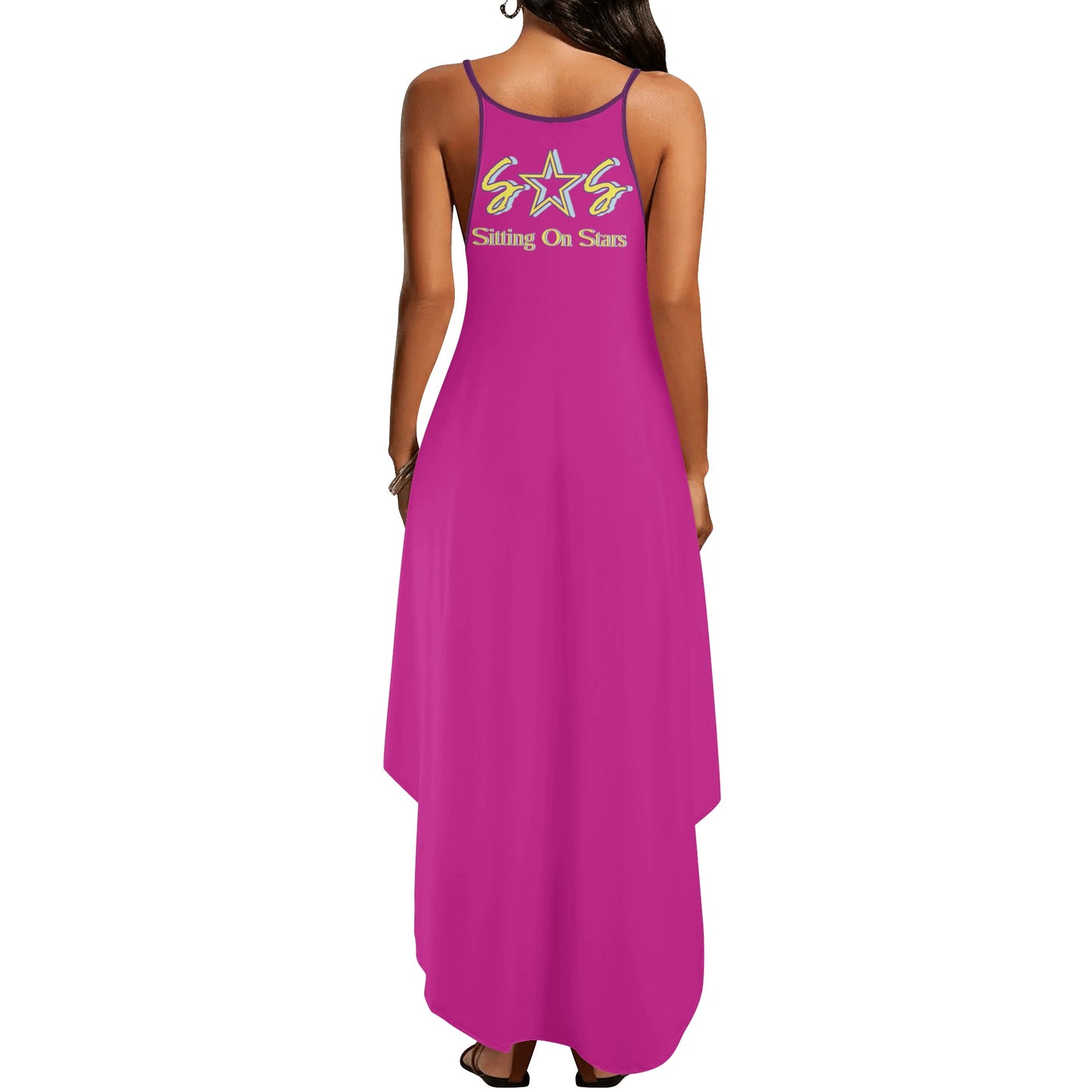 Be Kind (Pride Edition) Womens Purple Sleeveless Evening Dress