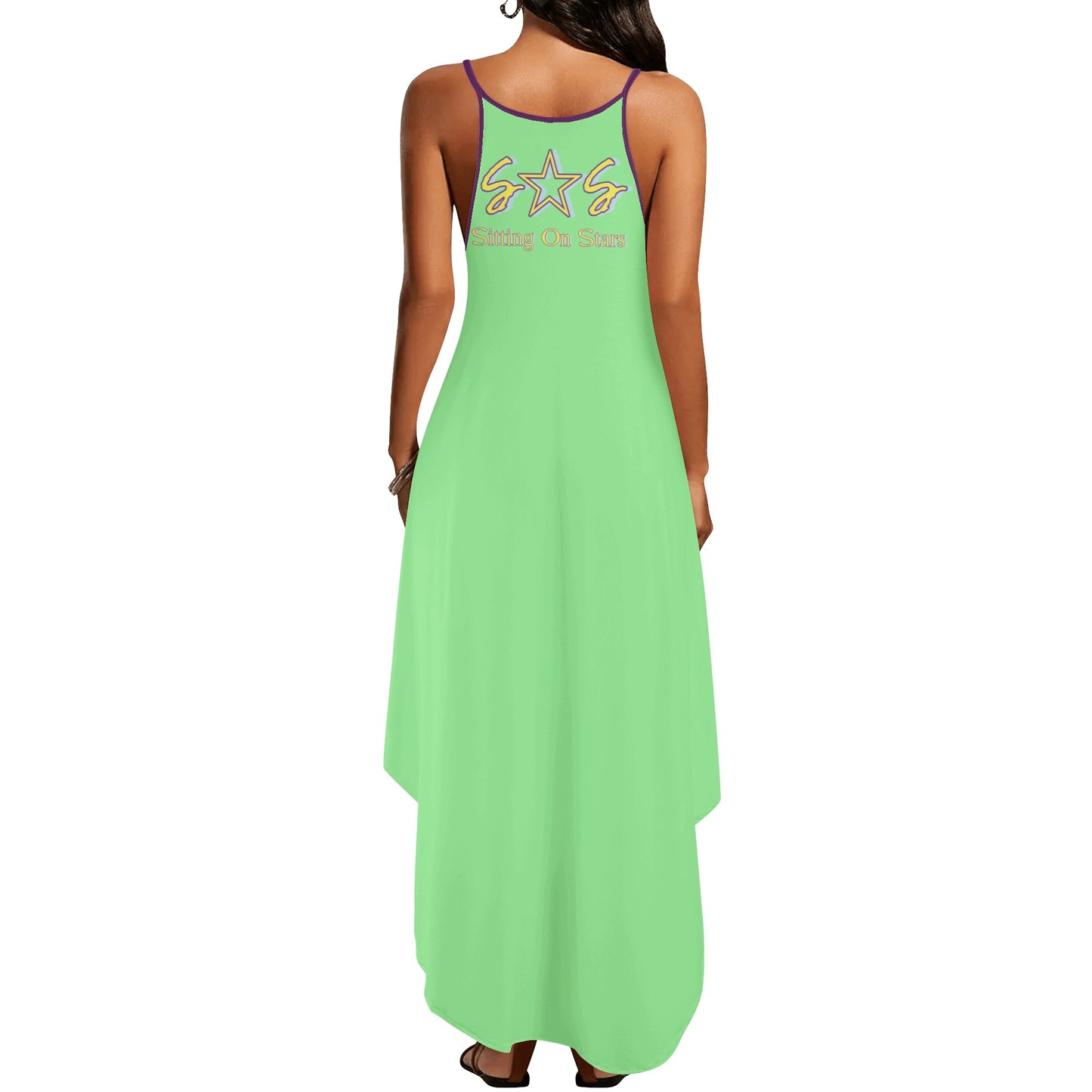 Be Kind (Pride Edition) Womens Mint Green Sleeveless Evening Dress