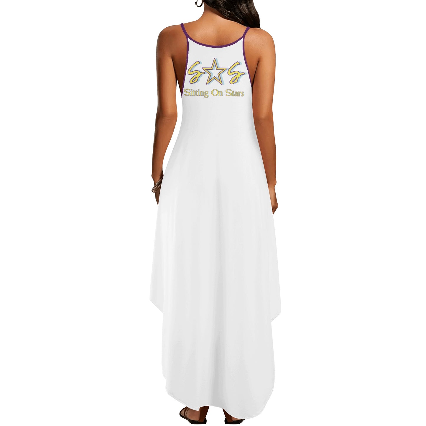 Be Kind (Pride Edition) Womens White Sleeveless Evening Dress