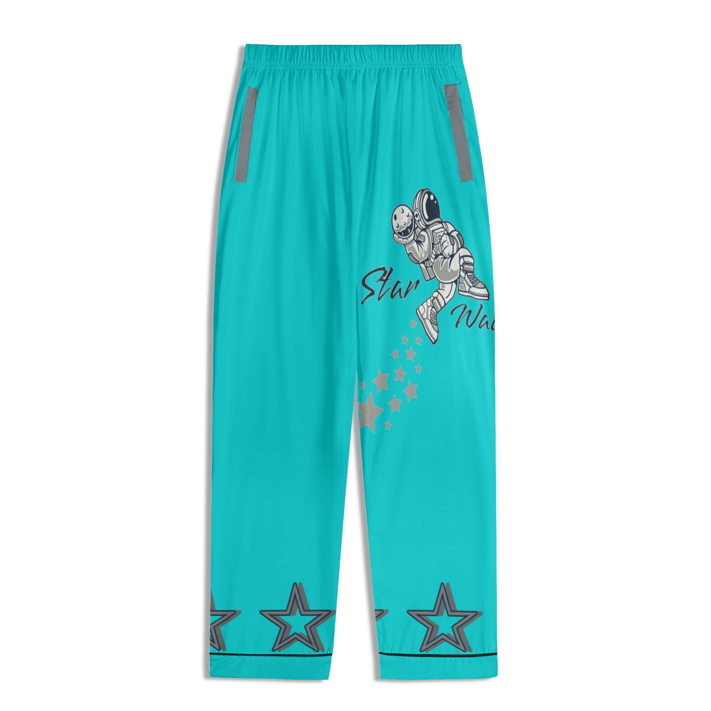 Star Walker 1.0 Children Turquoise/Grey Long Sleeve Nightwear Pajama Set