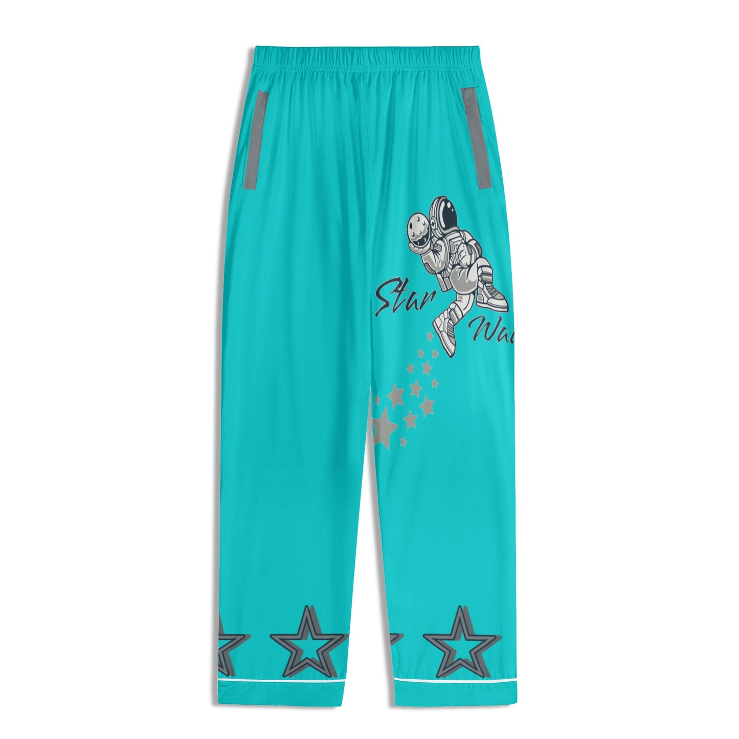 Star Walker 1.0 Children Turquoise/Grey Long Sleeve Nightwear Pajama Set