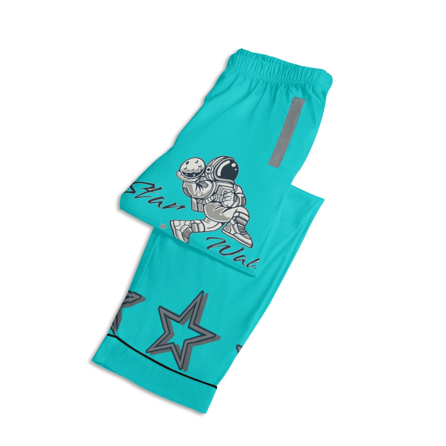 Star Walker 1.0 Children Turquoise/Grey Long Sleeve Nightwear Pajama Set