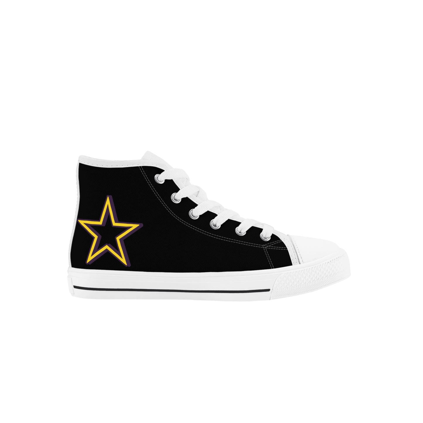 Space Man 23 Kids Black High Top Star Kicks