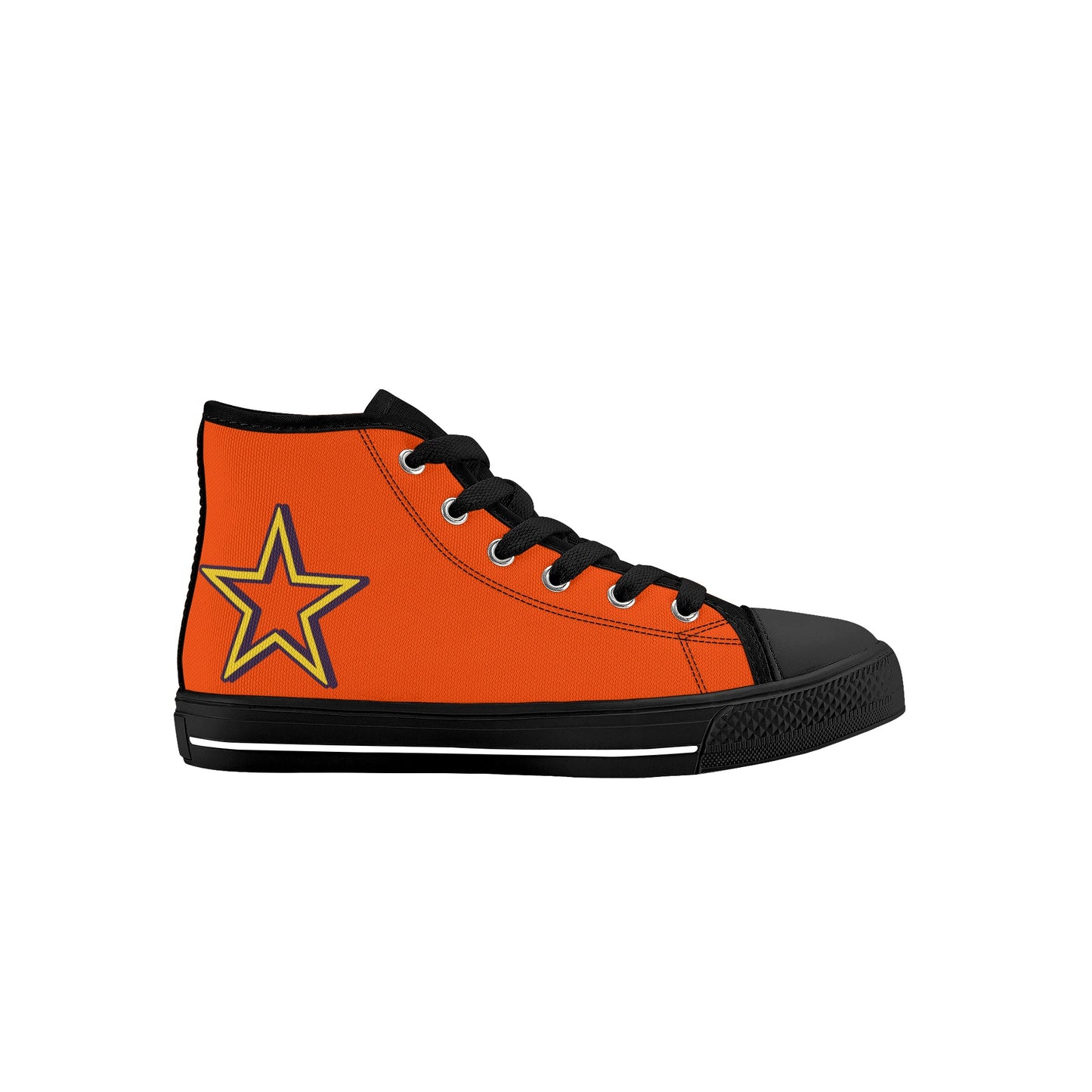 Space Man 23 Kids Dark Orange High Top Star Kicks