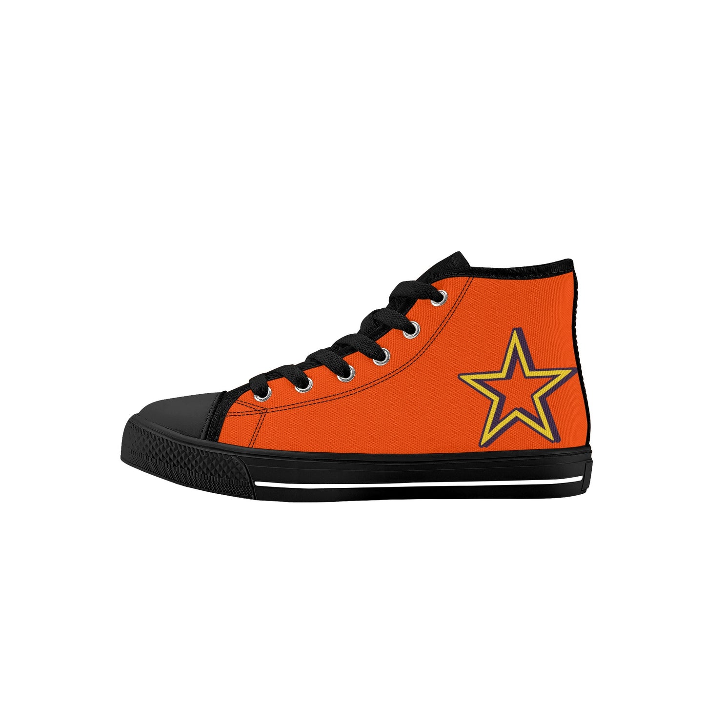 Space Man 23 Kids Dark Orange High Top Star Kicks