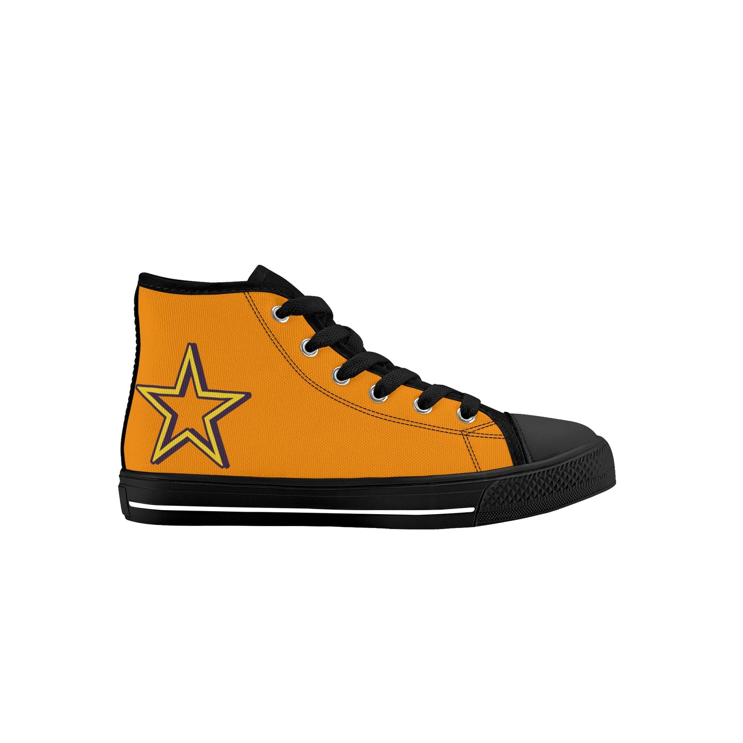 Space Man 23 Kids Orange High Top Star Kicks