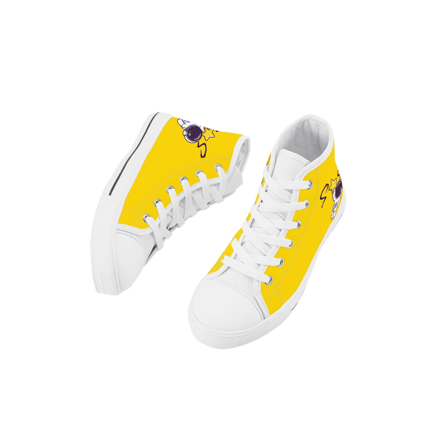 Space Man 23 Kids Dark Gold High Top Star Kicks