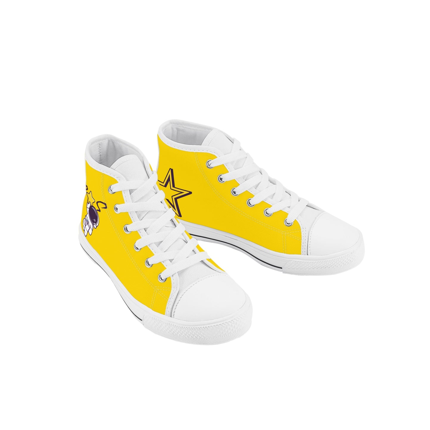 Space Man 23 Kids Dark Gold High Top Star Kicks