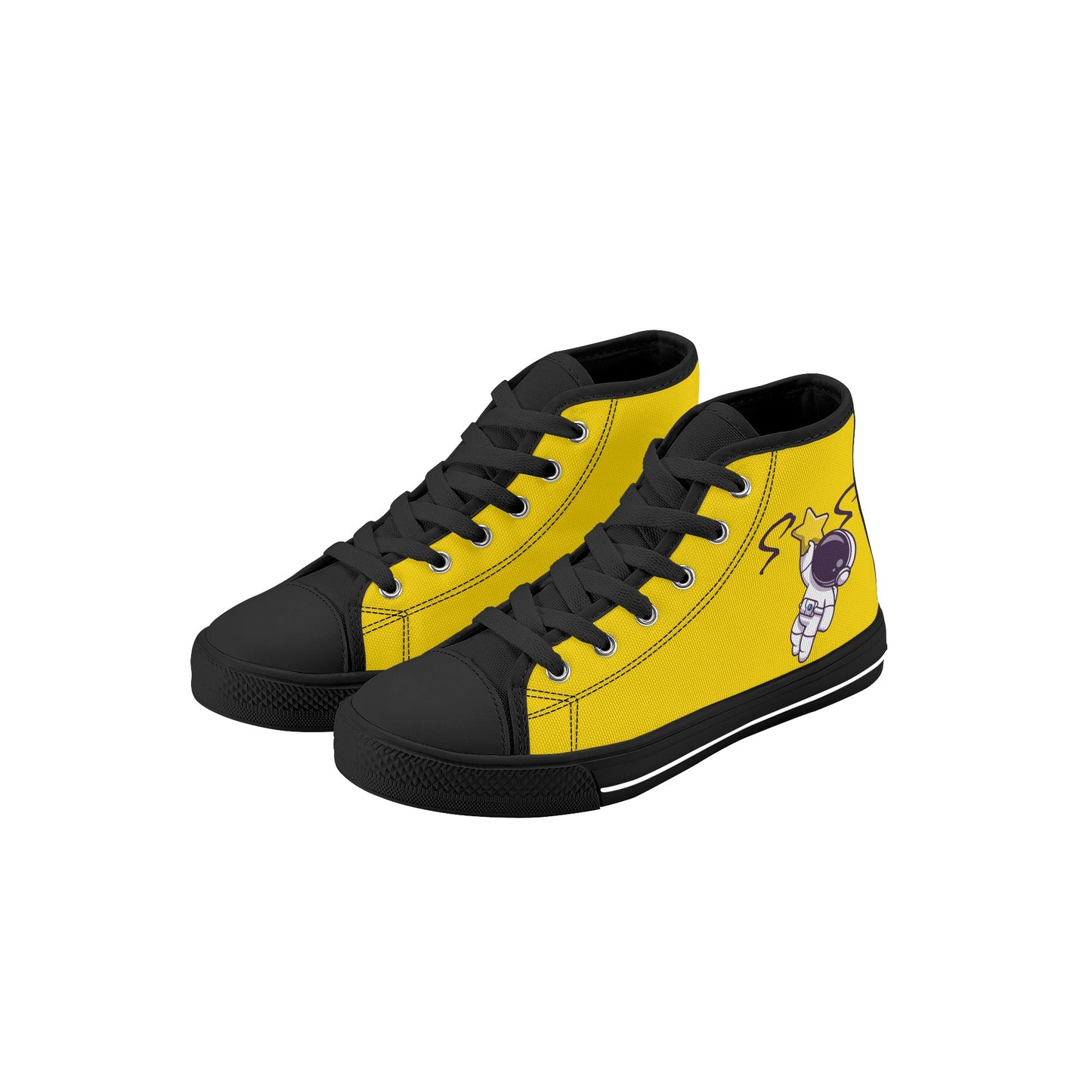 Space Man 23 Kids Dark Gold High Top Star Kicks