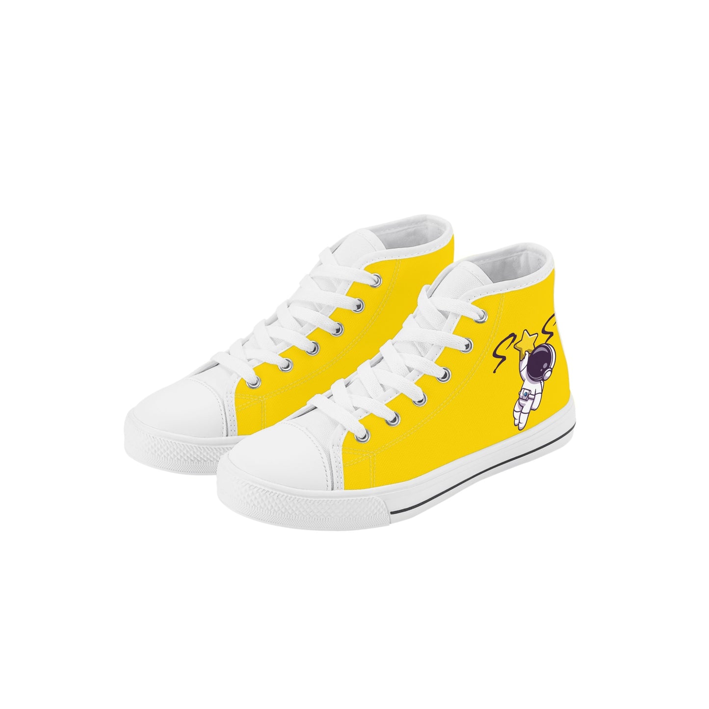 Space Man 23 Kids Dark Gold High Top Star Kicks