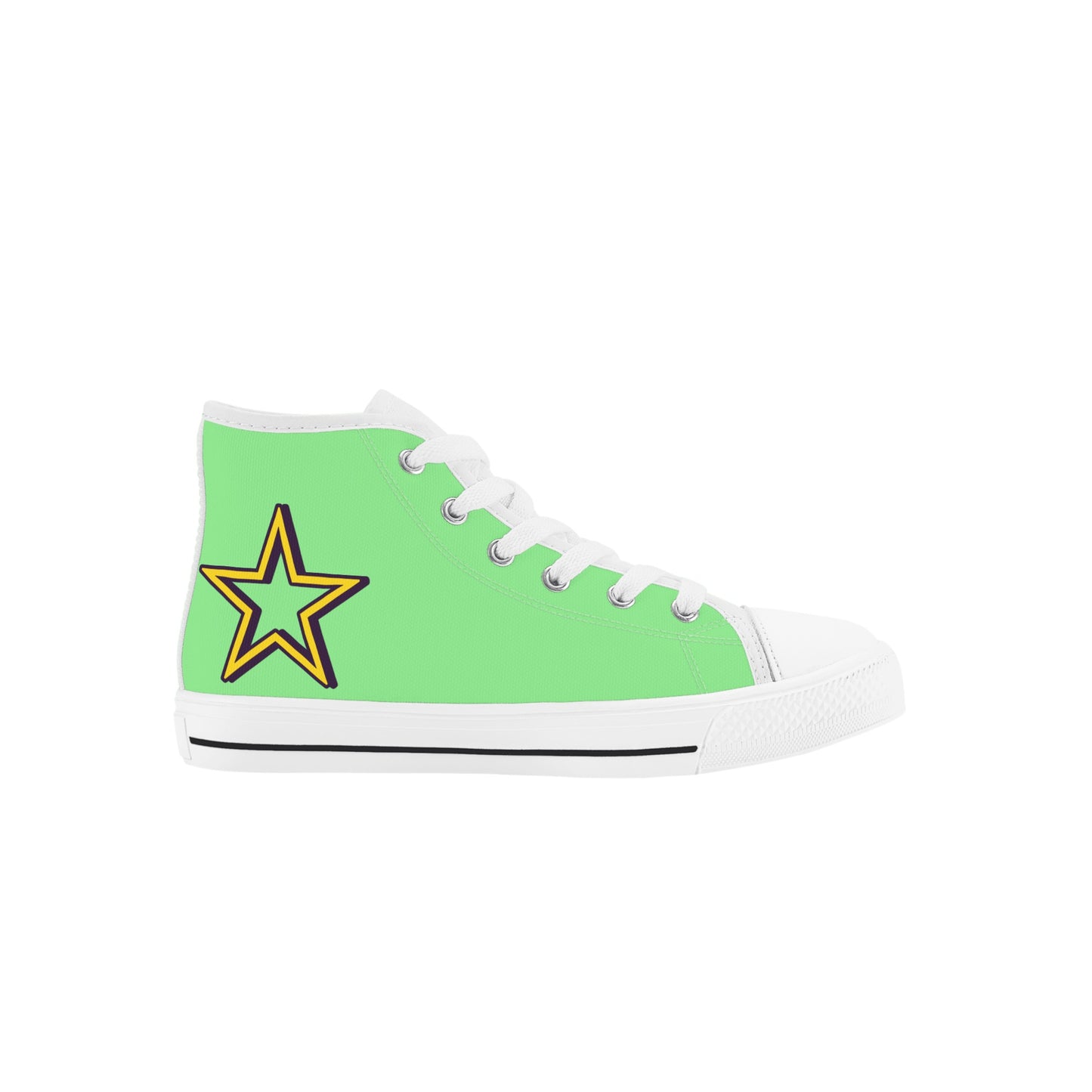 Space Man 23 Kids Mint Green High Top Star Kicks