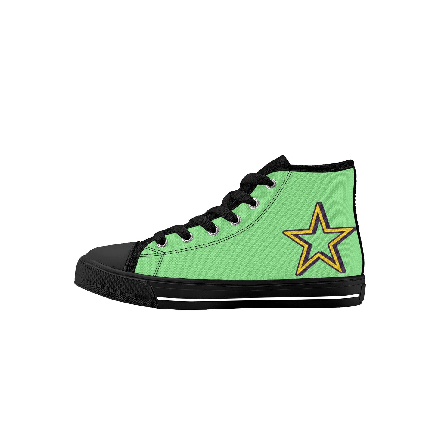 Space Man 23 Kids Mint Green High Top Star Kicks