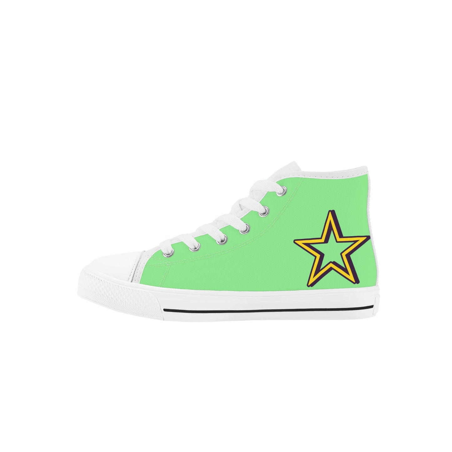 Space Man 23 Kids Mint Green High Top Star Kicks