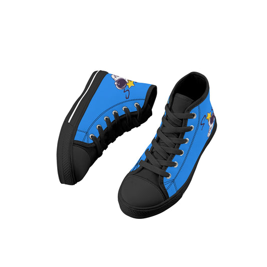 Space Man 23 Kids Blue High Top Star Kicks