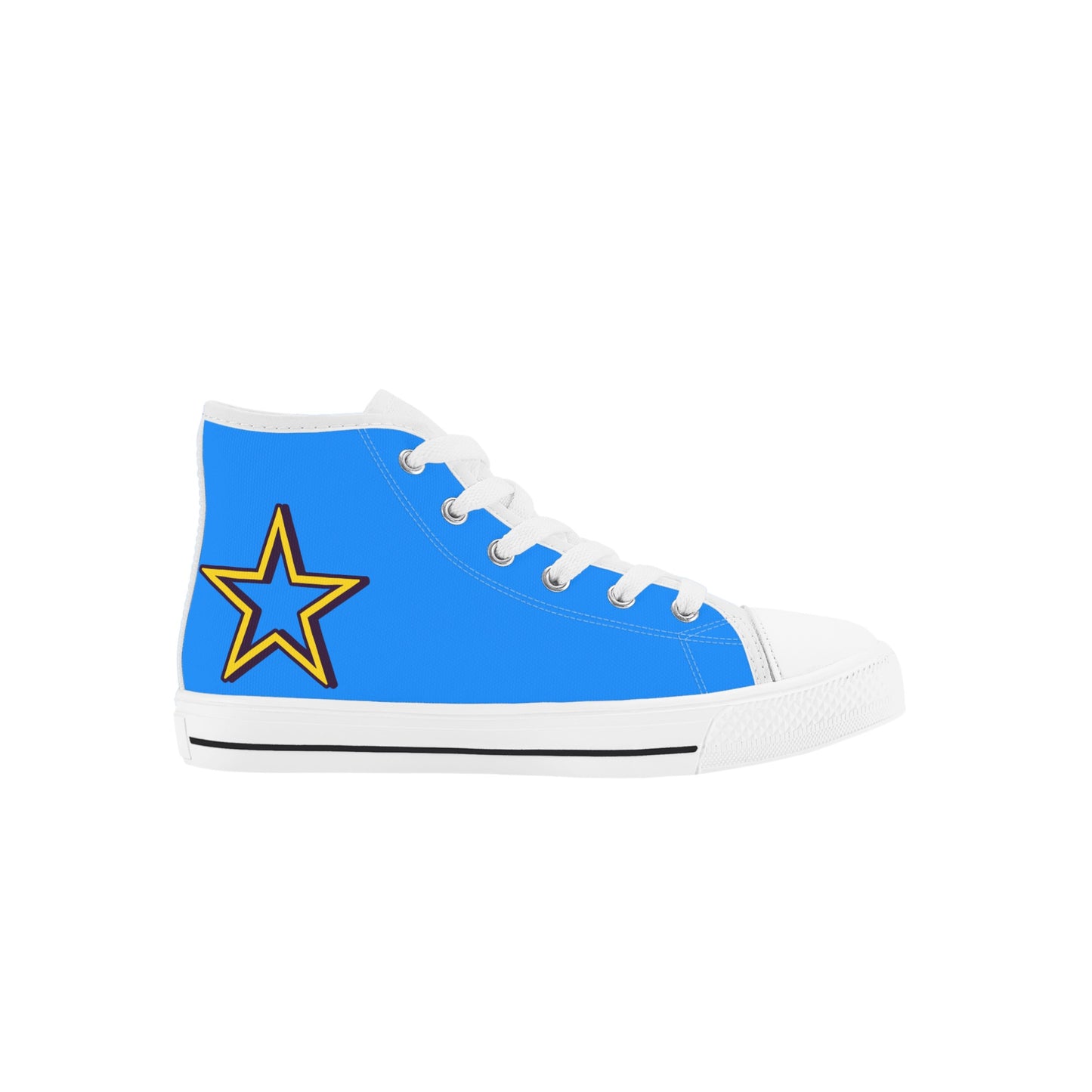 Space Man 23 Kids Blue High Top Star Kicks