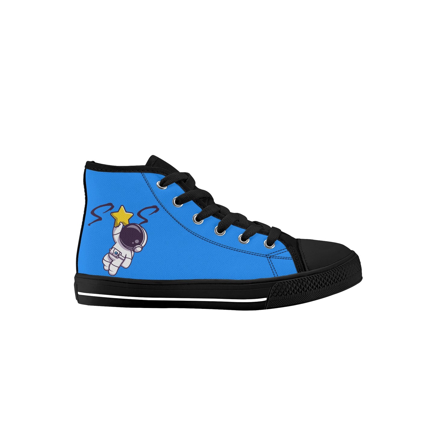 Space Man 23 Kids Blue High Top Star Kicks