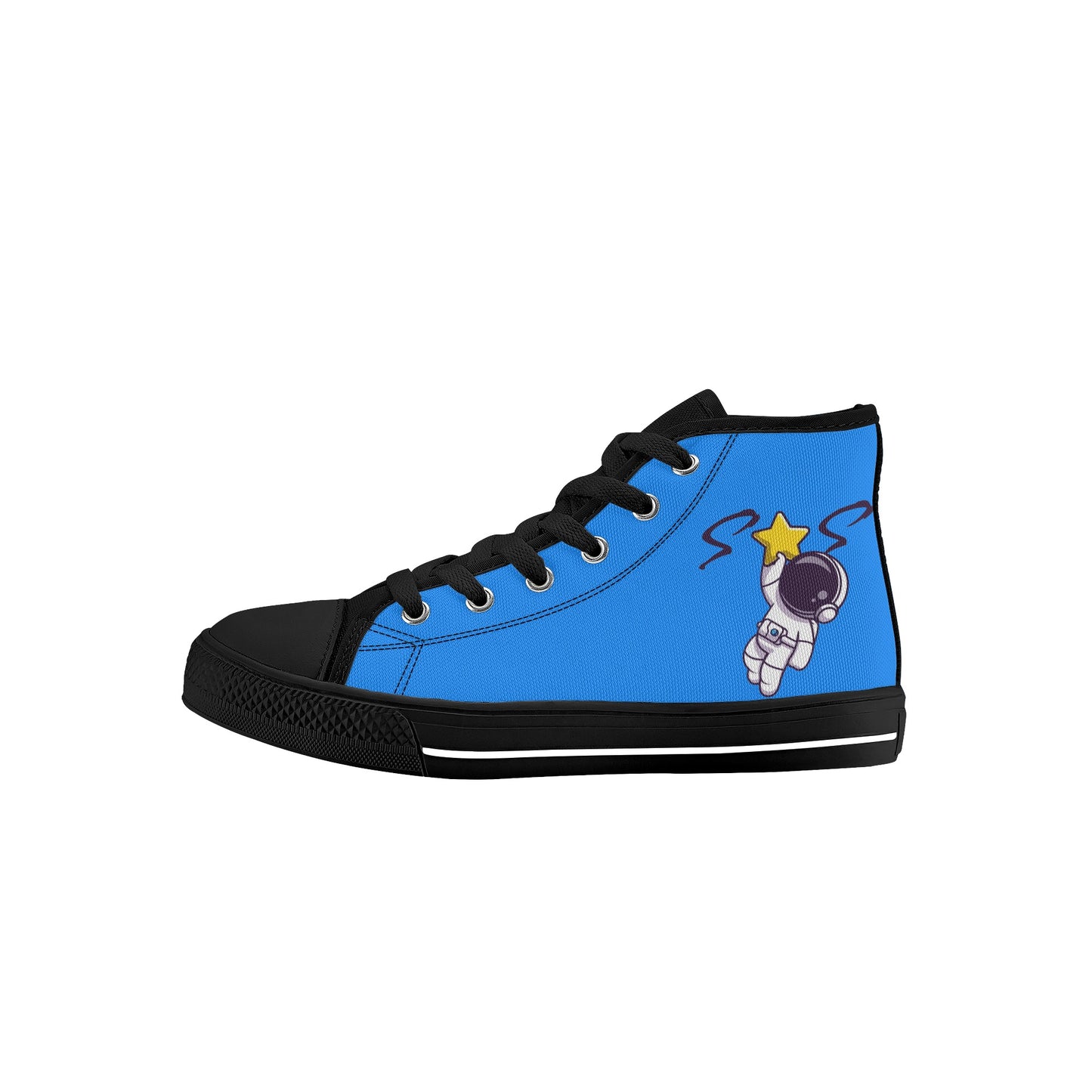 Space Man 23 Kids Blue High Top Star Kicks