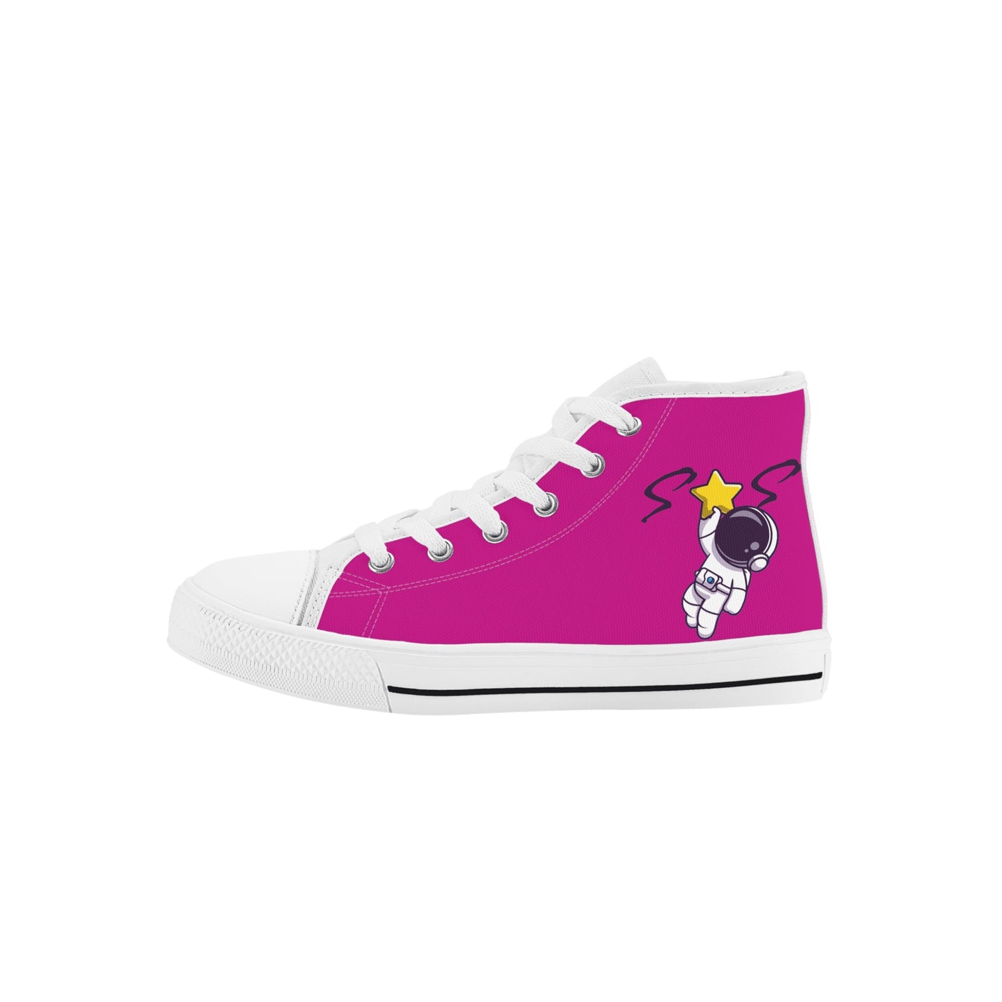 Space Man 23 Kids Purple High Top Star Kicks