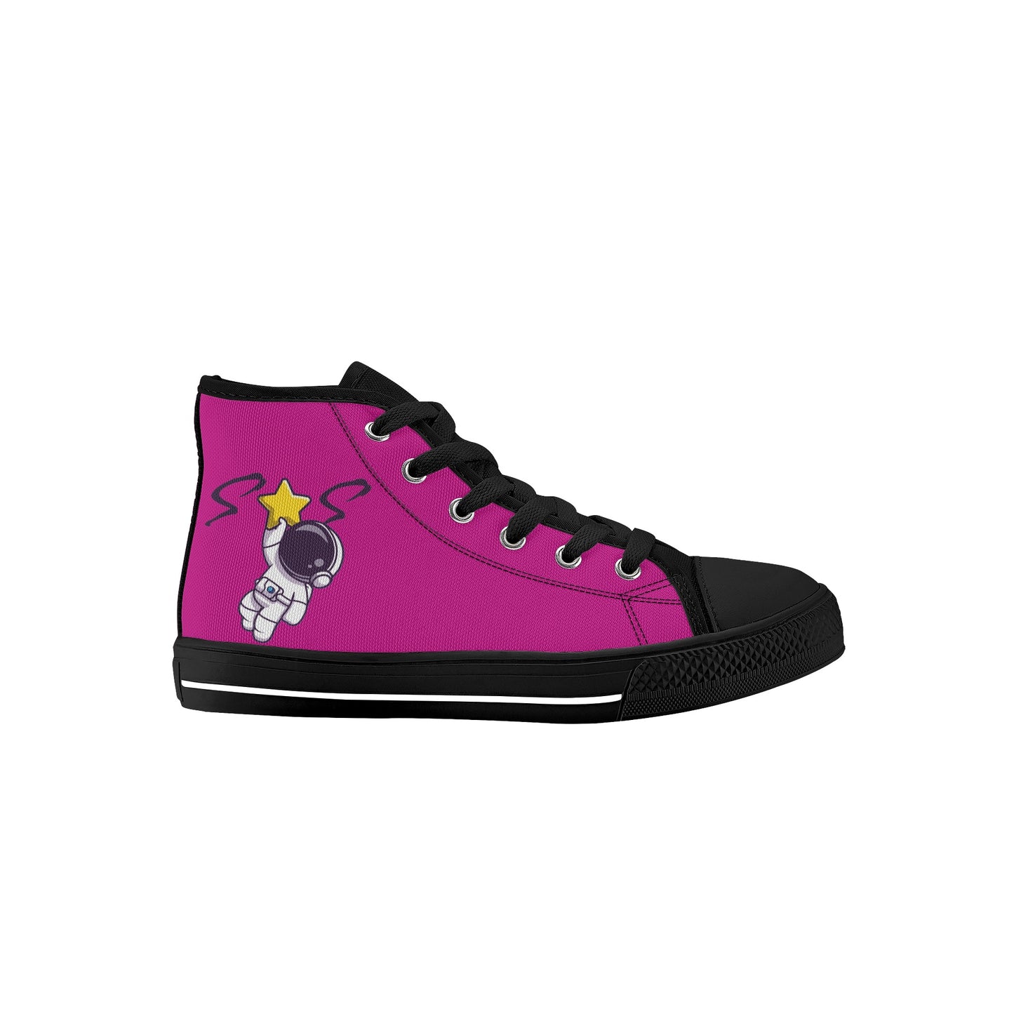 Space Man 23 Kids Purple High Top Star Kicks