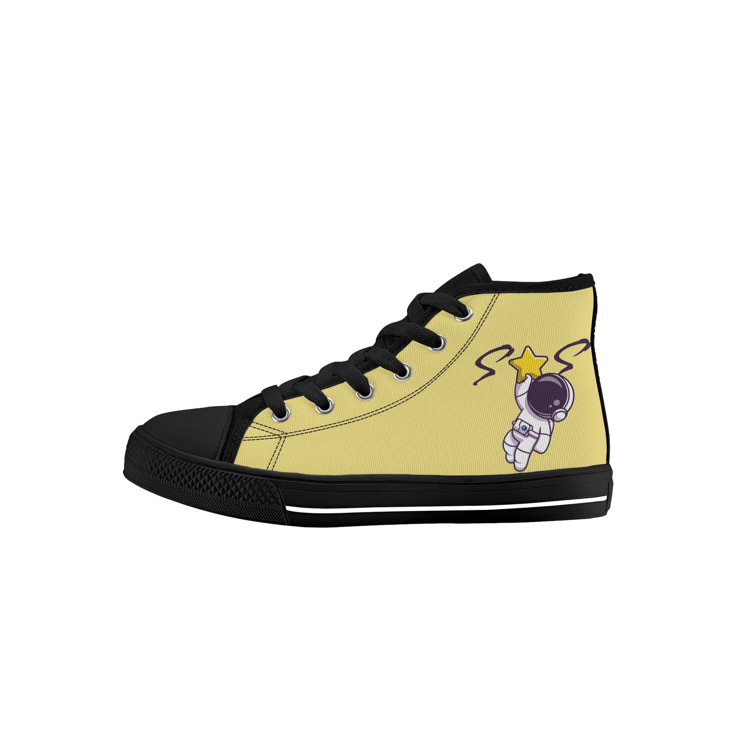 Space Man 23 Kids Tan High Top Star Kicks