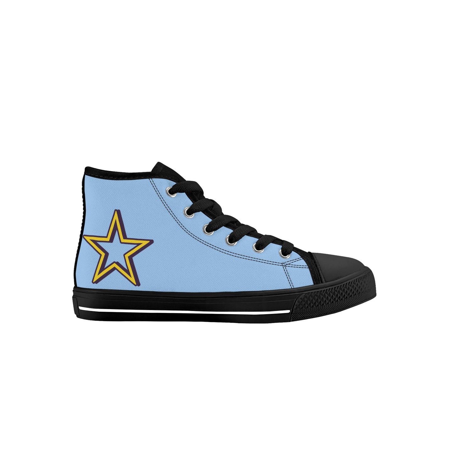 Space Man 23 Kids Sky Blue High Top Star Kicks