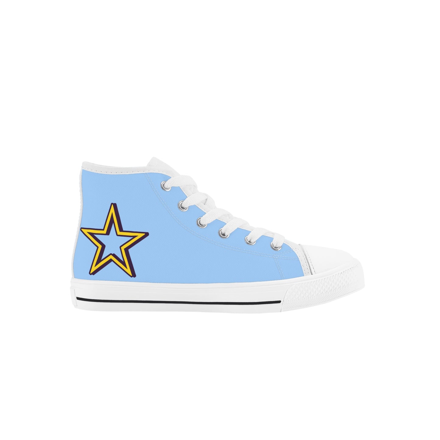 Space Man 23 Kids Sky Blue High Top Star Kicks