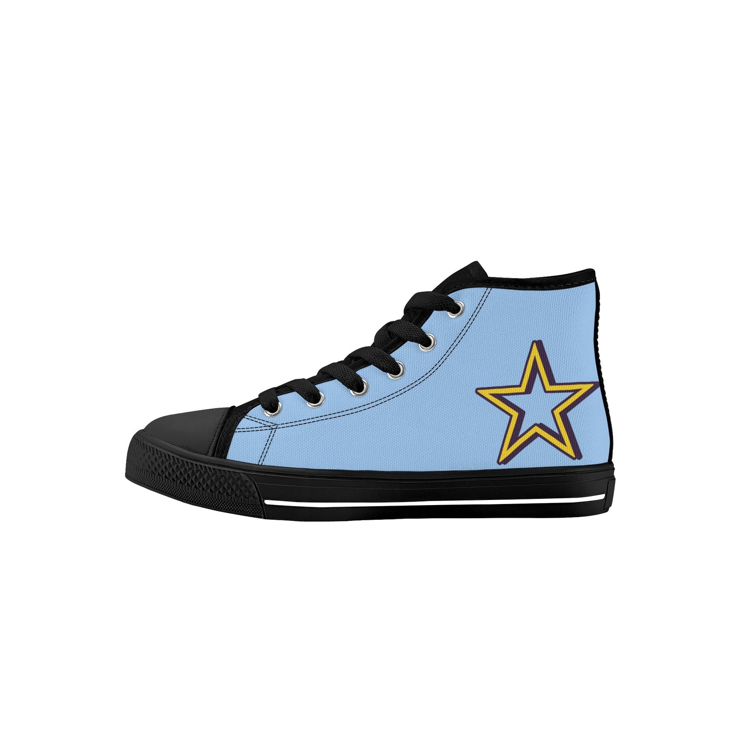 Space Man 23 Kids Sky Blue High Top Star Kicks