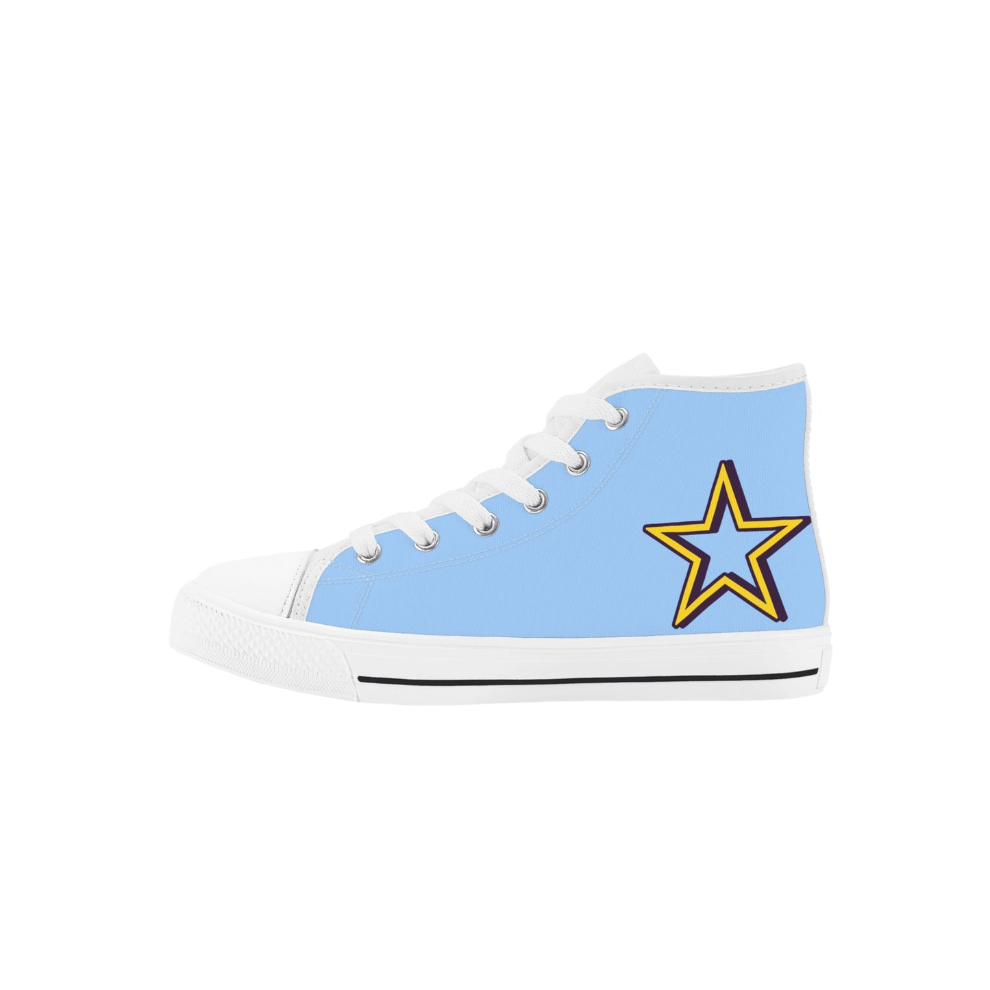 Space Man 23 Kids Sky Blue High Top Star Kicks