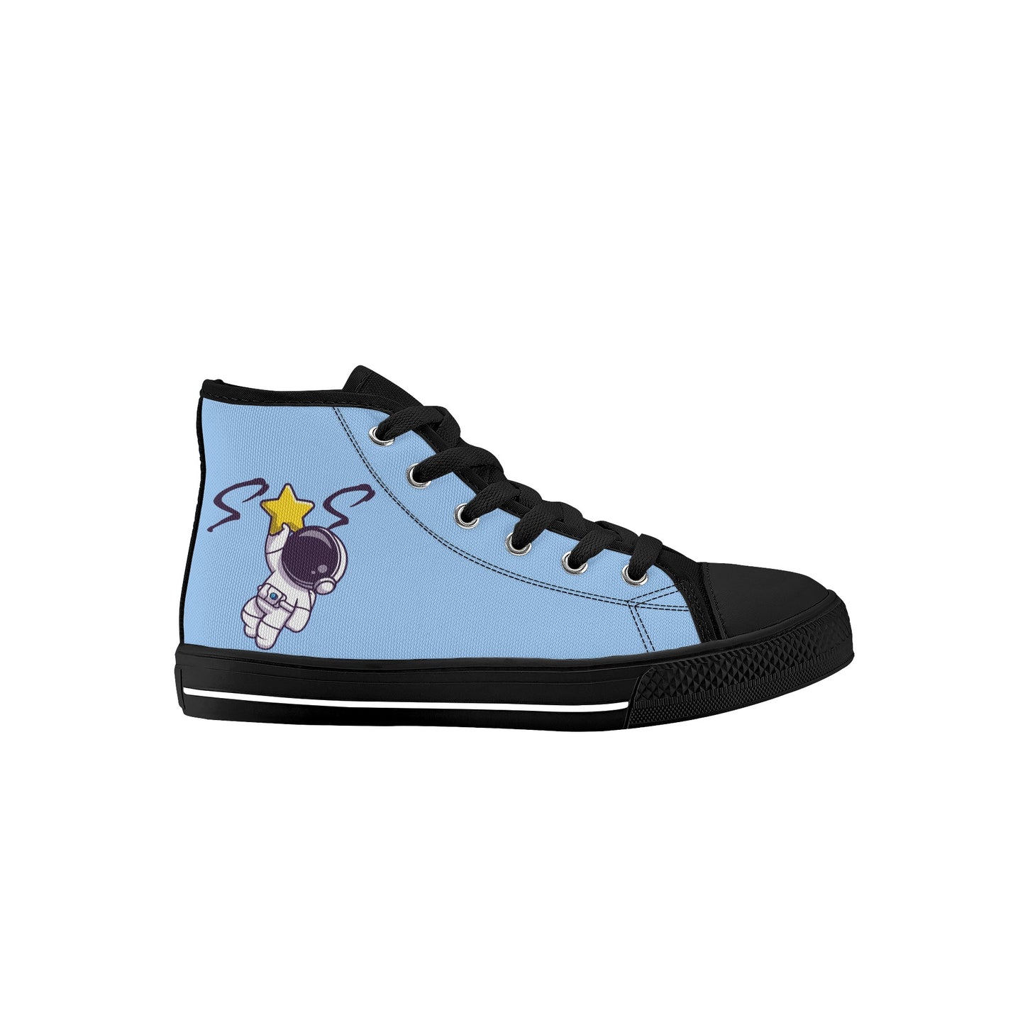 Space Man 23 Kids Sky Blue High Top Star Kicks