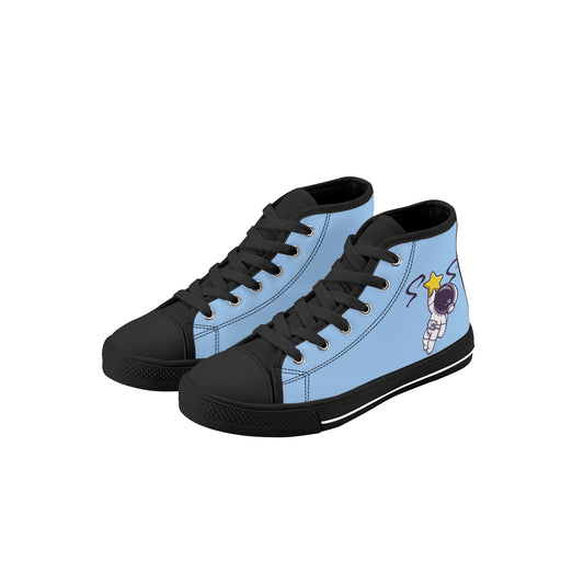 Space Man 23 Kids Sky Blue High Top Star Kicks