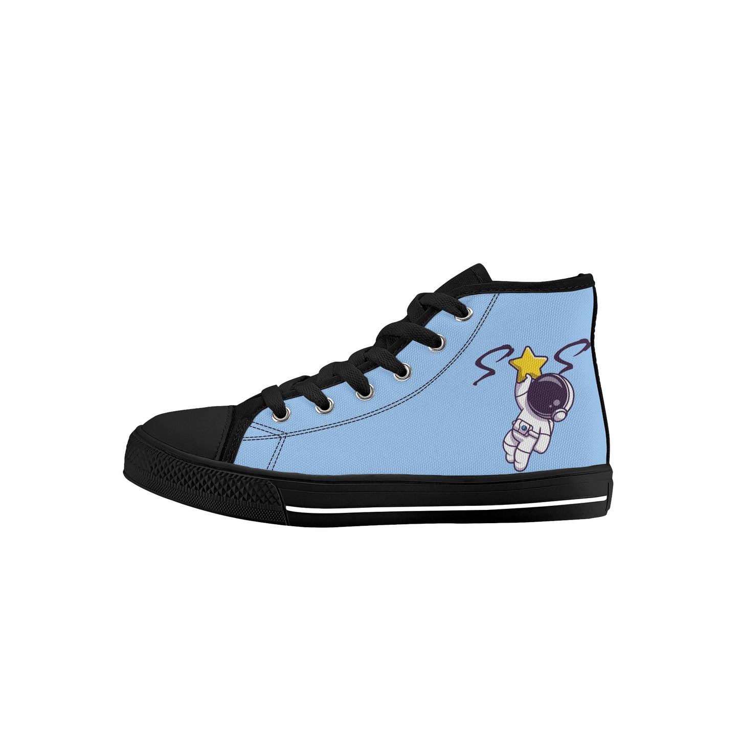 Space Man 23 Kids Sky Blue High Top Star Kicks