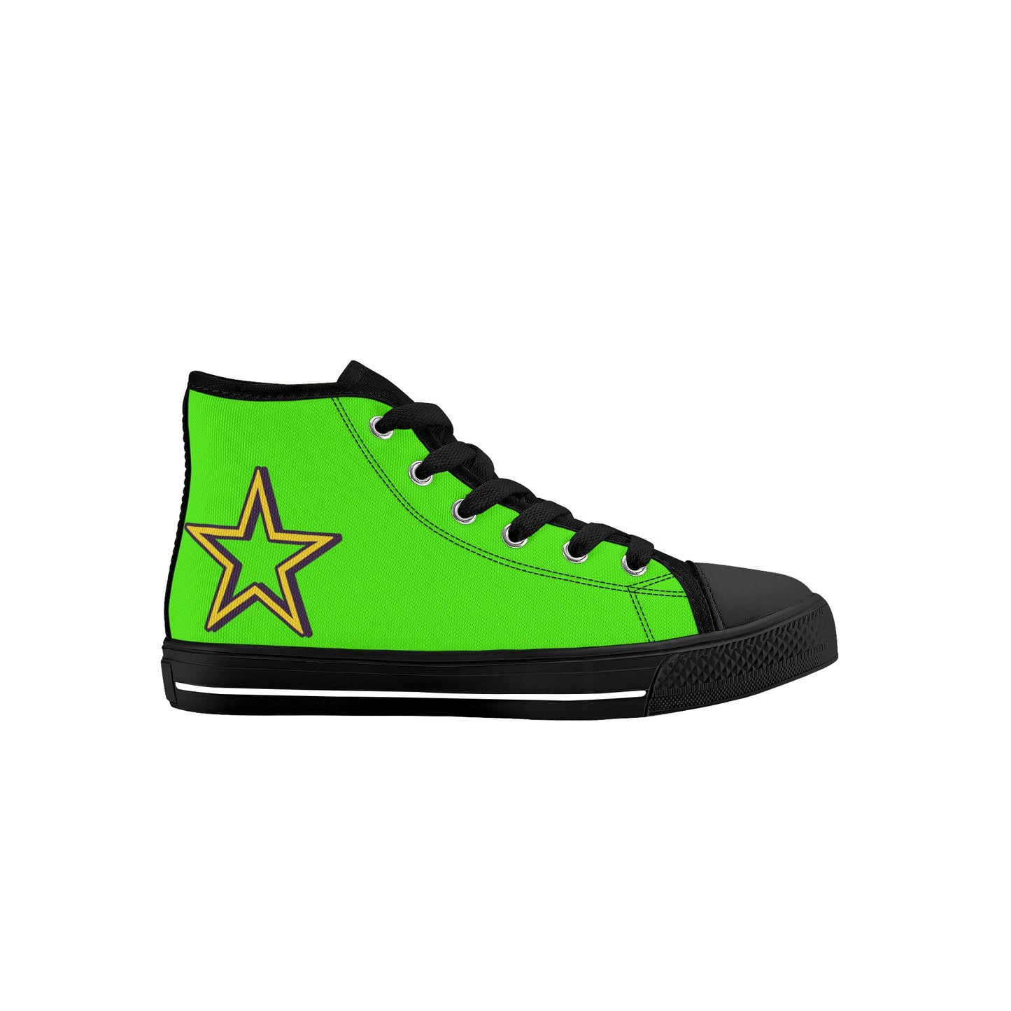 Space Man 23 Kids Goo Green High Top Star Kicks