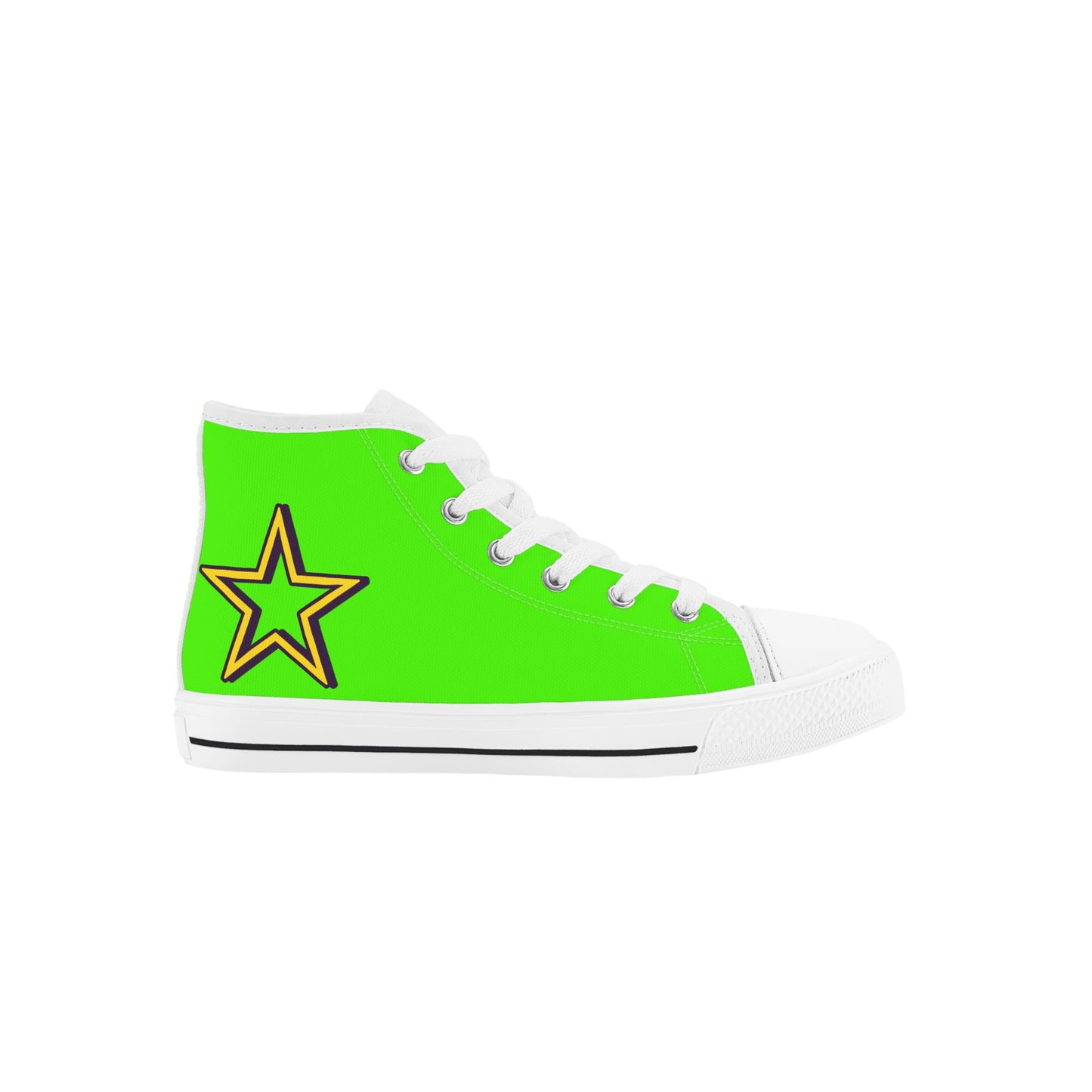 Space Man 23 Kids Goo Green High Top Star Kicks