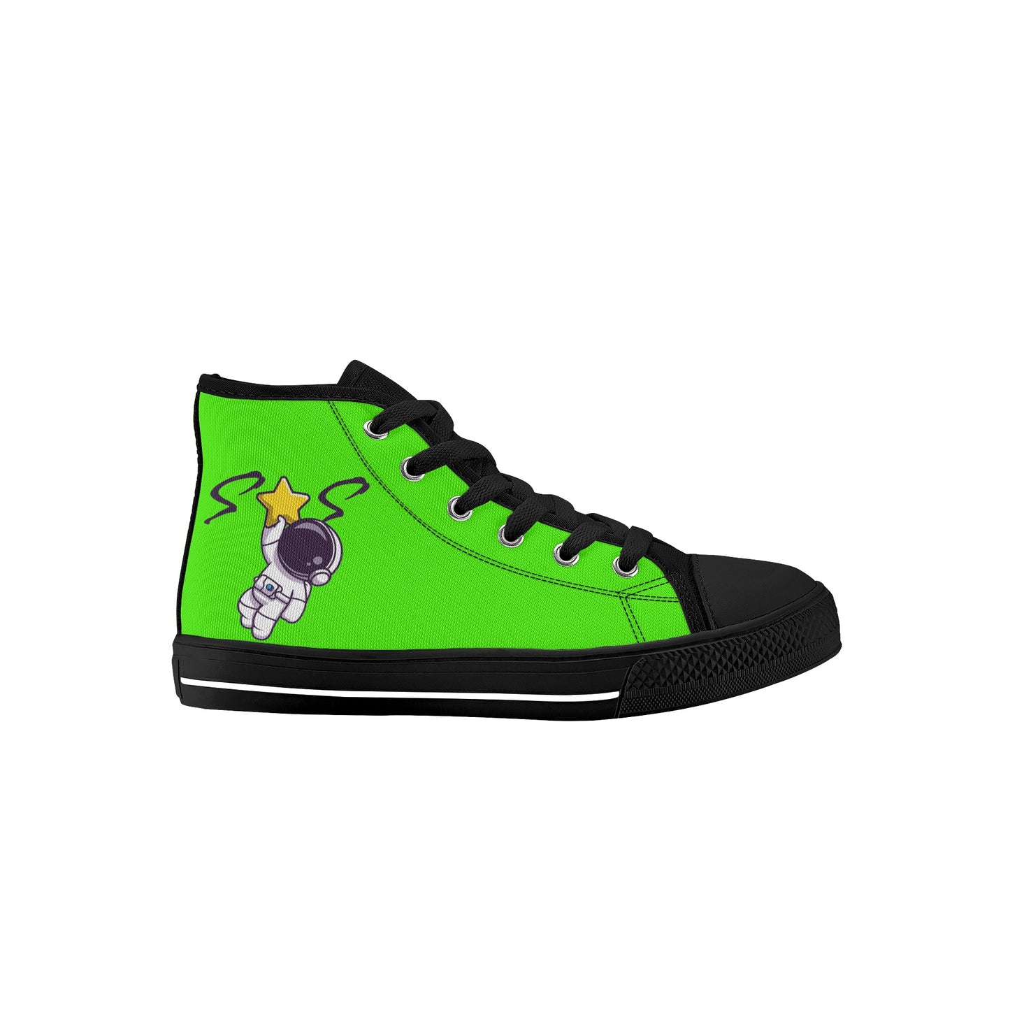 Space Man 23 Kids Goo Green High Top Star Kicks