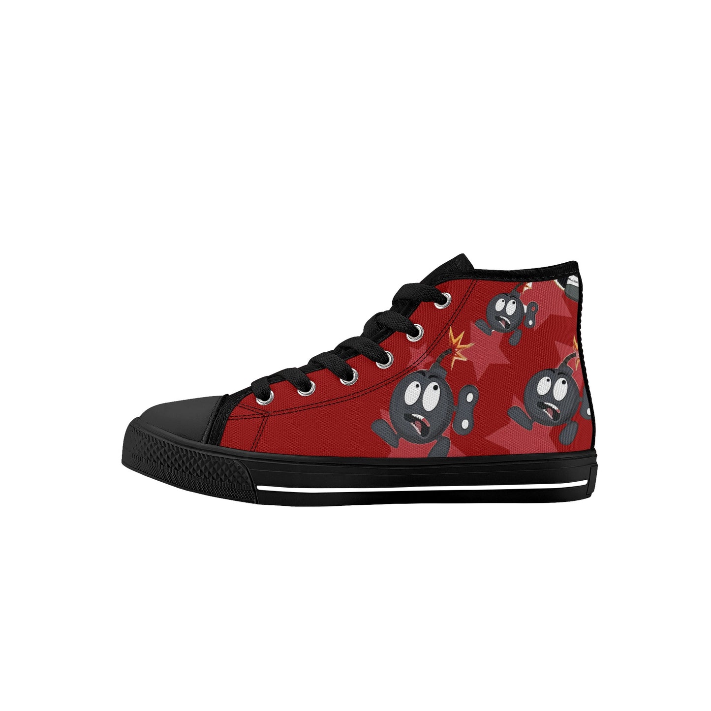 S.I.Y.L (Stay In Your Lane) Kids Black High Top Star Kicks