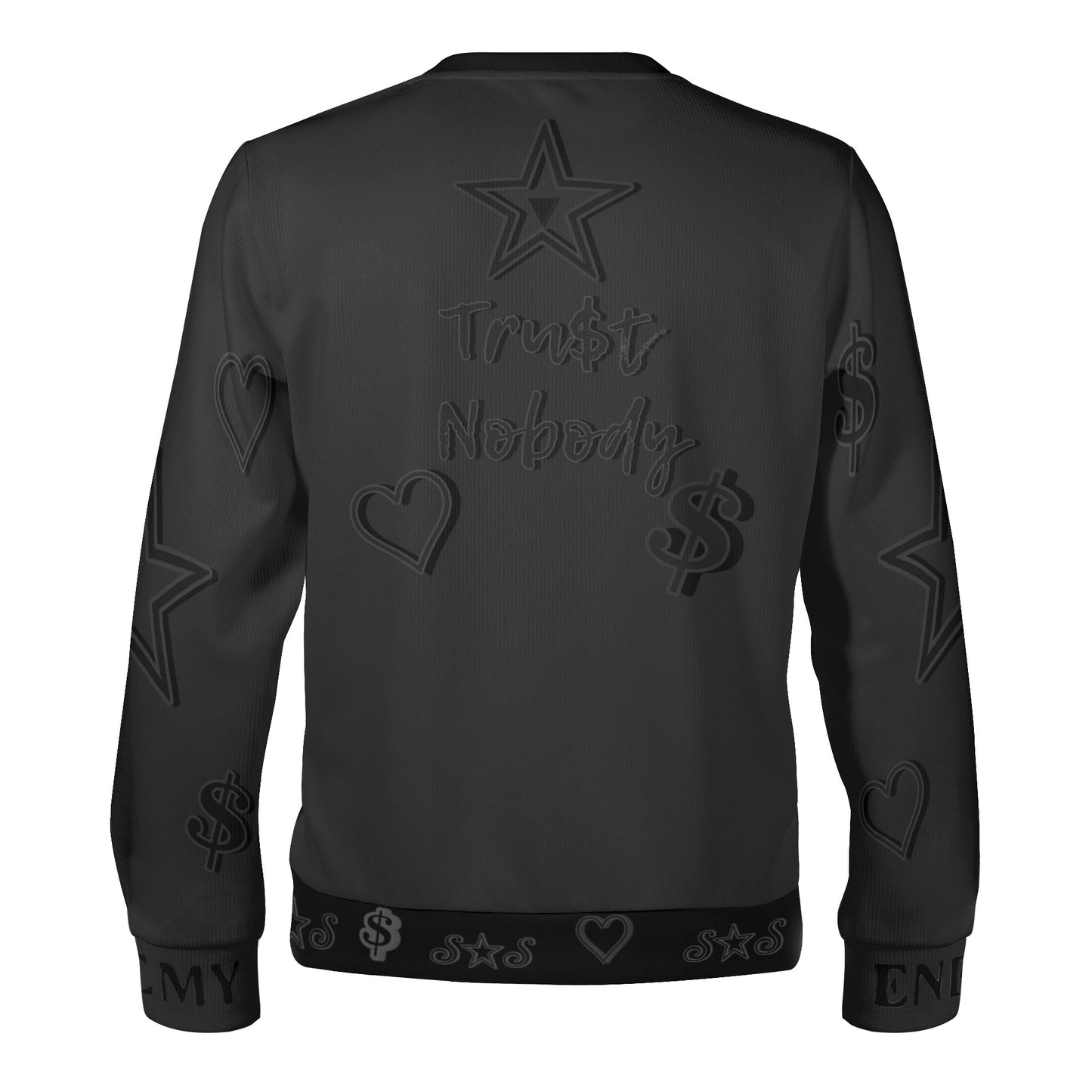 3.N.3.M.3 Enemy S.O.S Limited Edition Black/Black Adult Crewneck Sweatshirt