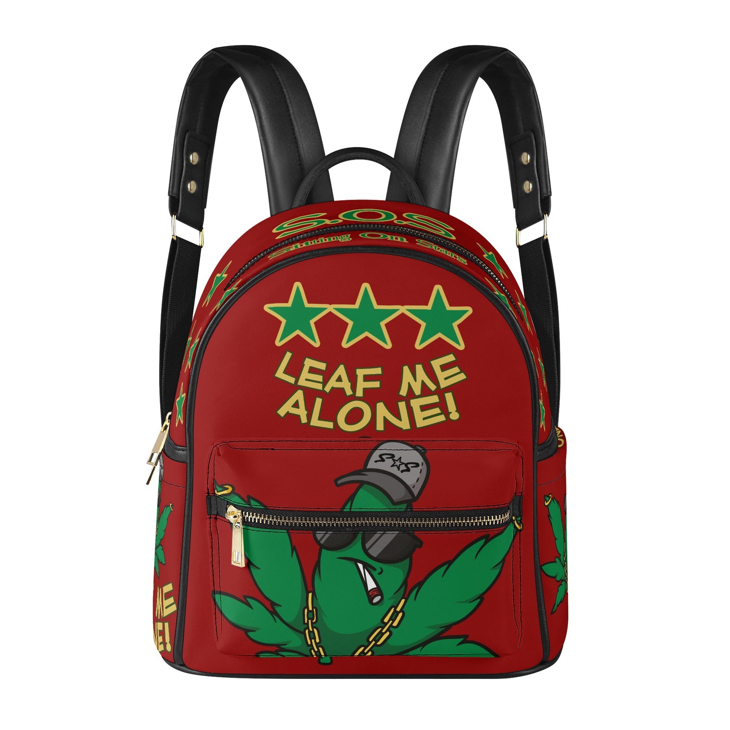 Leaf Me Alone 3.0  S.O.S 420 Purple Edition Backpack