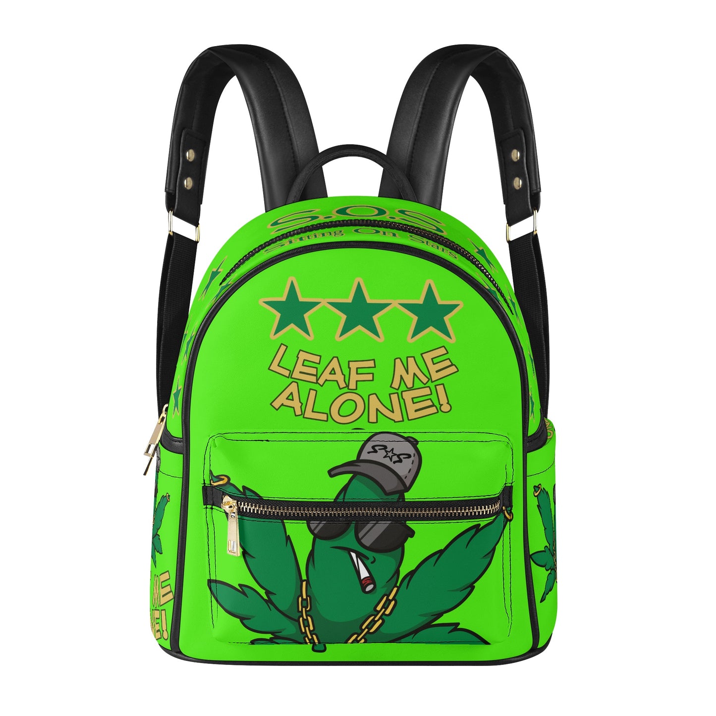 Leaf Me Alone 3.0  S.O.S 420 Goo Green Edition Backpack