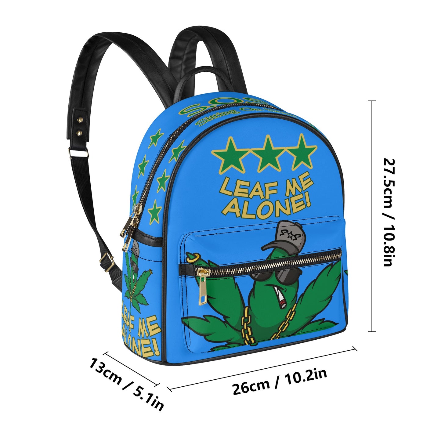 Leaf Me Alone 3.0  S.O.S 420 Blue Edition Backpack