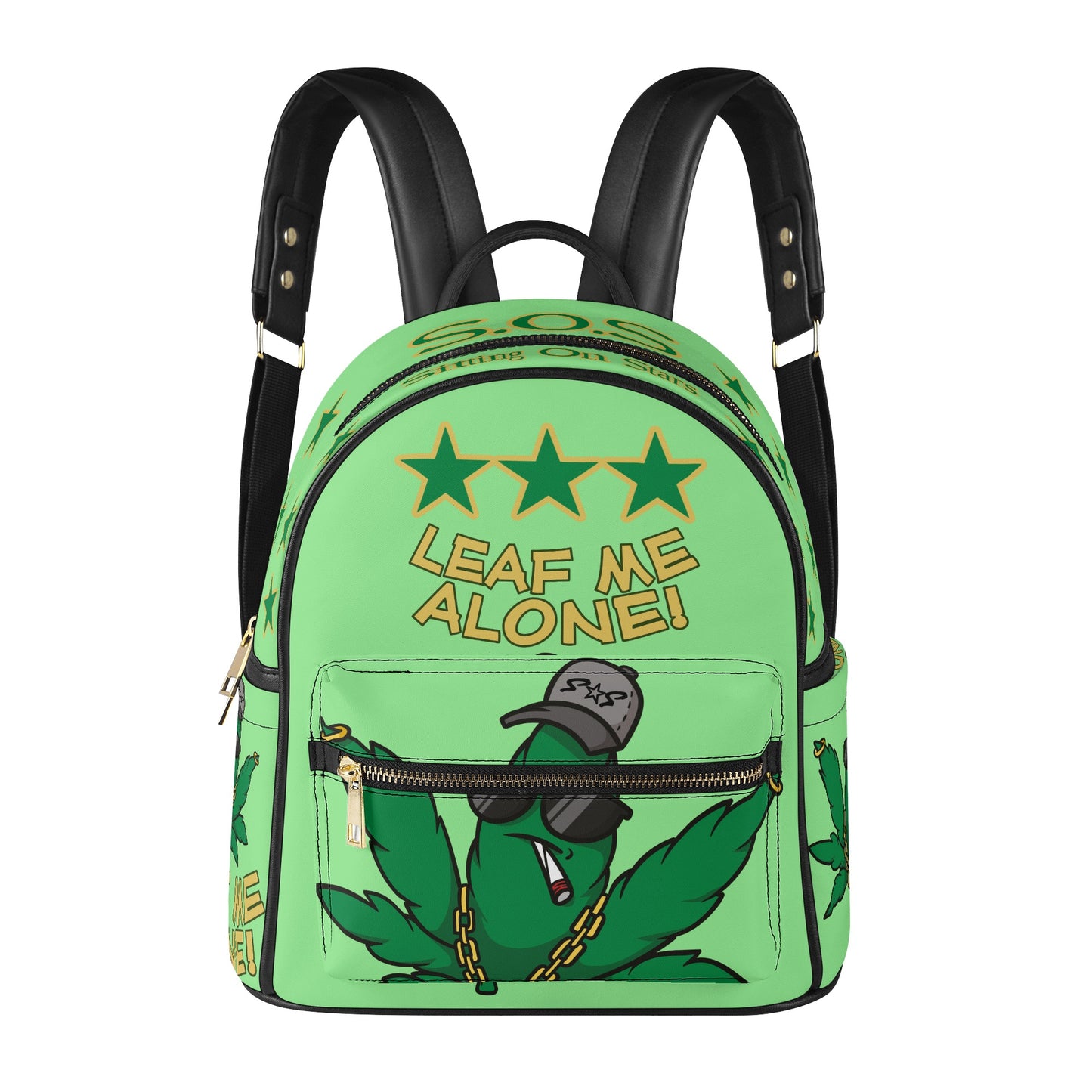 Leaf Me Alone 3.0  S.O.S 420 Mint Green Edition Backpack